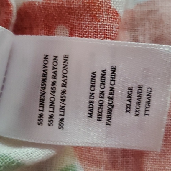 Rails Harley Fruit Bunch Blouse Boho Linen Blend Top Size XXL - Picture 9 of 10